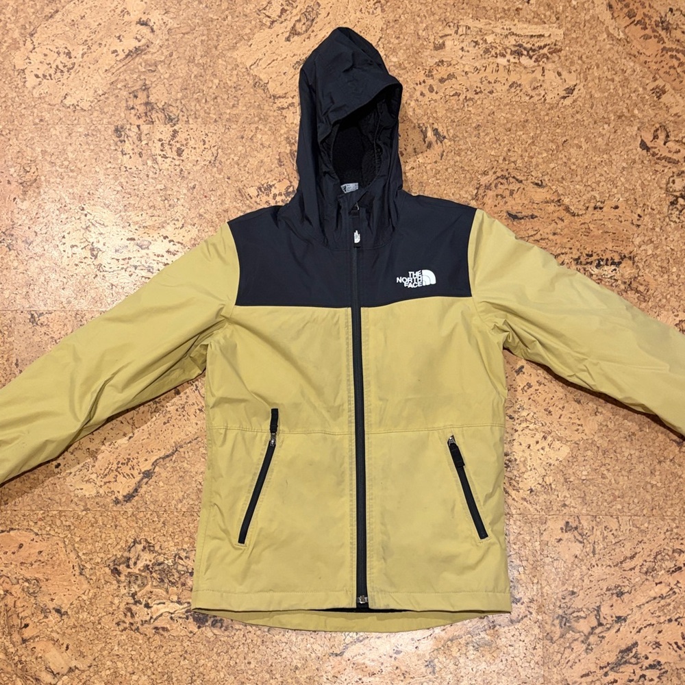 North Face Kid’s M 10/12 Two-Tone fleece-lined Hooded Rain Jacket